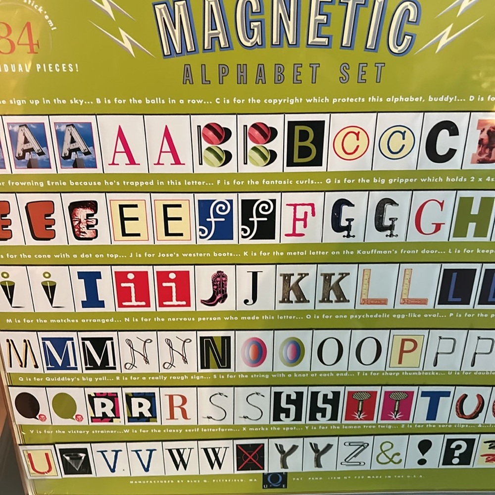 🎄 Great stocking stuffer 🤩 84 piece magnetic alphabet set 🎄 - Picture 4 of 9